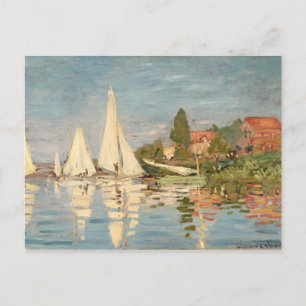 Cartão Postal Claude Monet Regatta at Argenteuil, c.1872