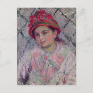 Cartão Postal Claude Monet Retrato de Blanche Hoschede