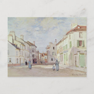 Cartão Postal Claude Monet   Rue de la Chaussee no Argenteuil