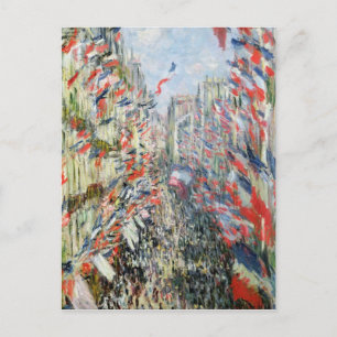 Cartão Postal Claude Monet Rue Montorgueil, Paris