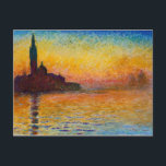 Cartão Postal Claude Monet-San Giorgio Maggiore em Dusk Cartão-p<br><div class="desc">Para Ventiladores Monet!</div>