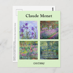 Cartão Postal Claude Monet - Seleção de obras-primas Giverny
