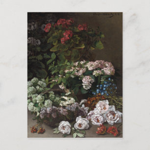 Cartão Postal Claude Monet Spring Flowers