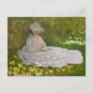 Cartão Postal Claude Monet - Springtime