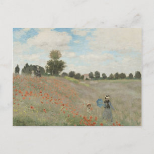 Cartão Postal Claude Monet The Poppy Field, próximo a Argenteuil