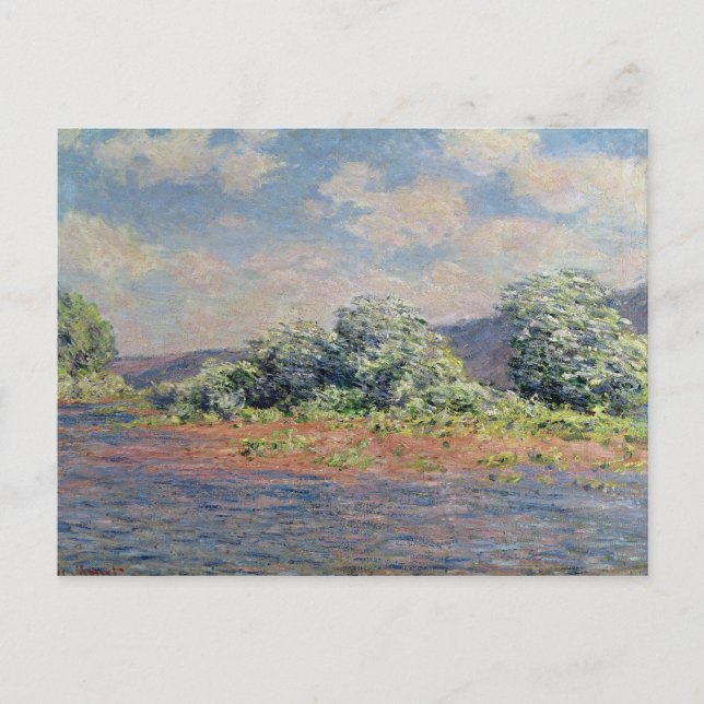 Cartão Postal Claude Monet | The Seine at Port-Villez, c.1890 (Frente)