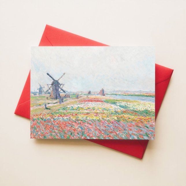 Cartão Postal Claude Monet Tulip Fields Hague Impressionista (Criador carregado)