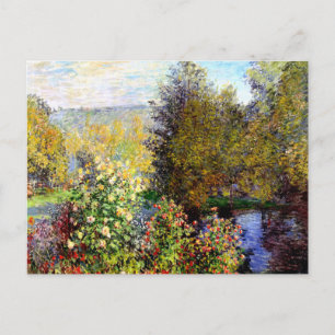 Cartão Postal Claude Monet Um Canto do Jardim em Montgeron