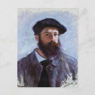 Cartão Postal Claude Monet um cartão-postal Autoretrato