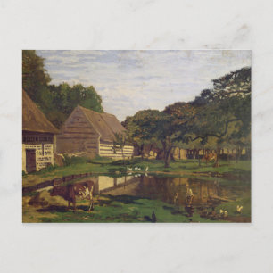 Cartão Postal Claude Monet Um estaleiro agrícola na Normandia