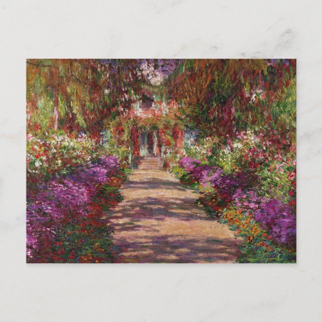 Cartão Postal Claude Monet | Uma Trilha no Jardim de Monet (Frente)