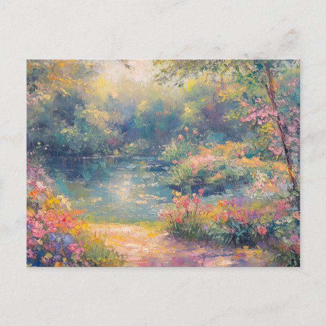 Cartão postal Claude Monet Vintage (Frente)