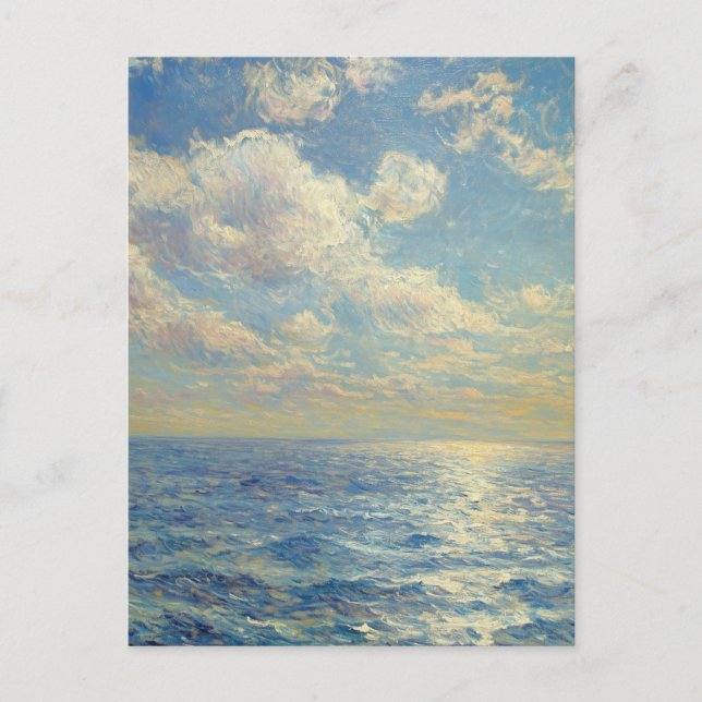 Cartão postal Claude Monet Vintage (Frente)