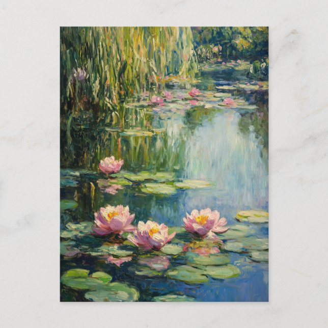 Cartão postal Claude Monet Vintage (Frente)