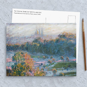 Cartão Postal Claude Monet - Vista das Tulherias, Estudo