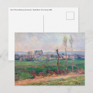 Cartão Postal Claude Monet - Vista de Vernon