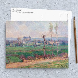 Cartão Postal Claude Monet - Vista de Vernon