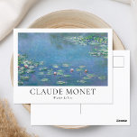 Cartão Postal Claude Monet Water Lily<br><div class="desc">Cartão postal com Claude Monet Water Lily vintage pintura floral.</div>