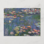 Cartão Postal Claude Monet Water Lily 1916 Fine Art<br><div class="desc">Claude Monet Water Lily 1916 Fine Art Postcard</div>