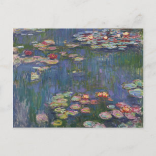 Cartão Postal Claude Monet Water Lily 1916 Fine Art