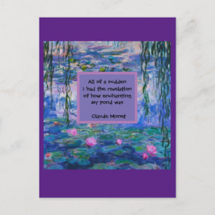 Cartão Postal Claude Monet Water Lily Cote