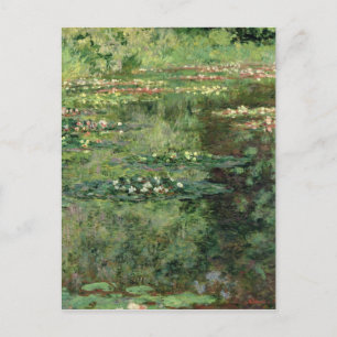 Cartão Postal Claude Monet Waterlily Pond, 1904