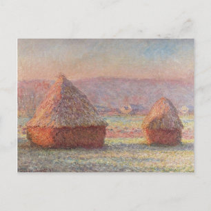 Cartão Postal Claude Monet White Frost Sunrise (1889)