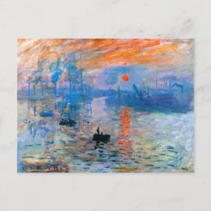 Cartão Postal Claude Monet's Sunrise