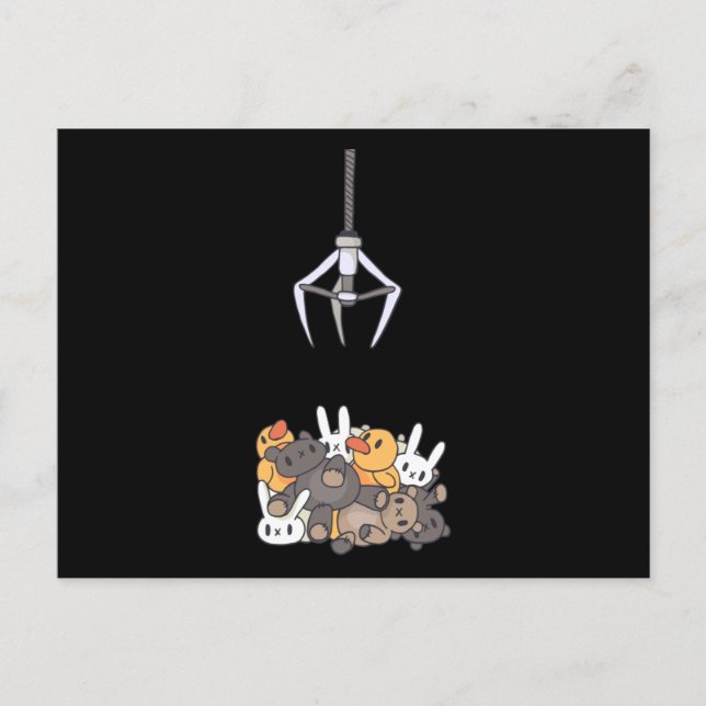 Cartão Postal Claw Machine Kawaii (Frente)