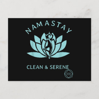 Cartão Postal Clean & Serene Yoga Narcotics Anonymous