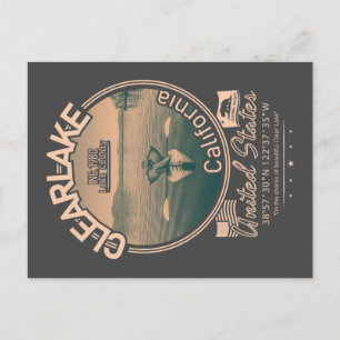 CARTÃO POSTAL CLEARLAKE CALIFÓRNIA - MONTE KONOCTI