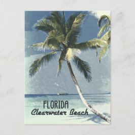 Cartão Postal Clearwater Beach Viagens vintage Art