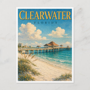 Cartão Postal Clearwater Florida Pier 60 GeoSaga