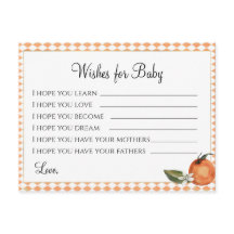 Clemenine Chá de fraldas - Desejos para bebê