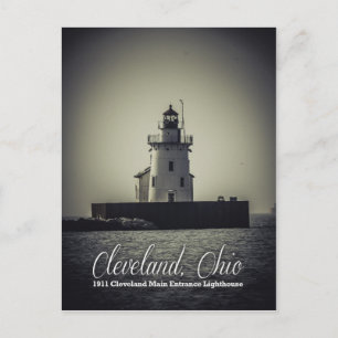 Cartão Postal Cleveland, Ohio - 1911 Entrada Principal do Farol
