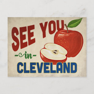 Cartão Postal Cleveland Ohio Apple - Viagens vintage