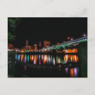 Cartão Postal Cleveland, Ohio cityscape, não rotulada