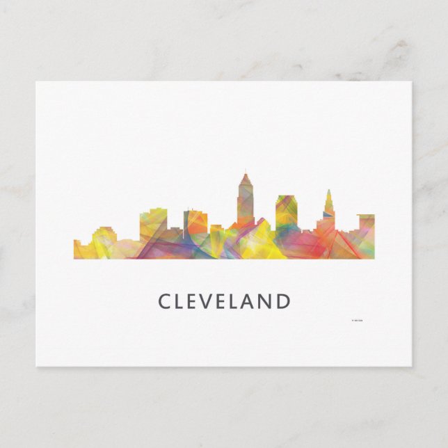 CARTÃO POSTAL CLEVELAND, OHIO SKYLINE WB1 - (Frente)