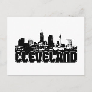 Cartão Postal Cleveland Skyline