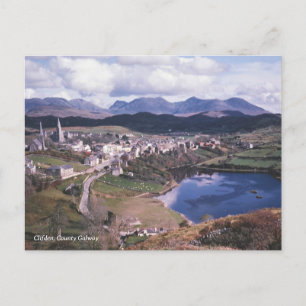 Cartão Postal Clifden, County Galway, Irlanda - foto antiga 1960