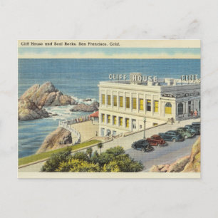 Cartão Postal Cliff House Seal Rocks, San Fransisco, Califórnia
