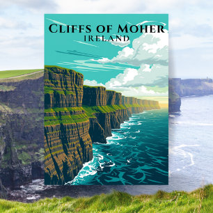 Cartão Postal Cliff of Moher Ireland Scenic Coastal