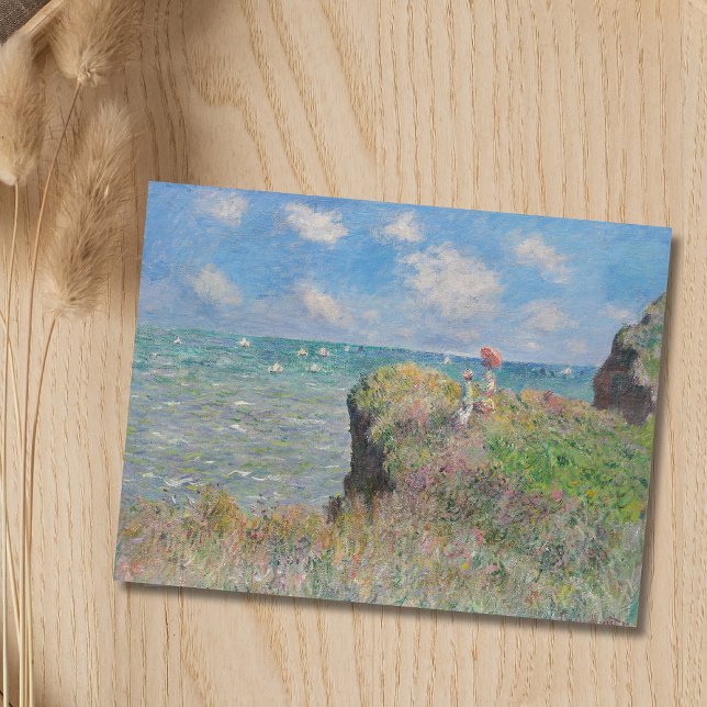 Cartão Postal Cliff Walk em Pourville Monet (Criador carregado)