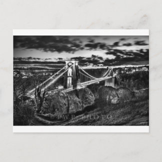 Cartão Postal Clifton Bridge BW