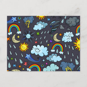 Cartão Postal Clima Clima do Céu Sazonal