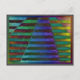 Cartão Postal climbing vines absract modern digital alanart