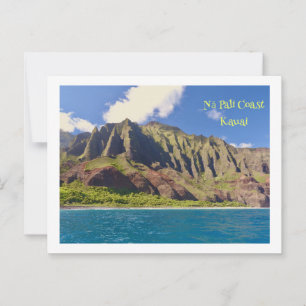 Cartão Postal Clipes Crenulados Da Costa Nā Pali, Kauai