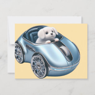 Cartão Postal Clique em & Vroom: Puppy Driver 2. Edição