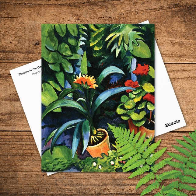 Cartão Postal Clivia e Geraniums August Macke (Criador carregado)