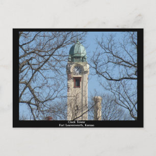 Cartão Postal Clock Tower Fort Leavenworth, Kansas